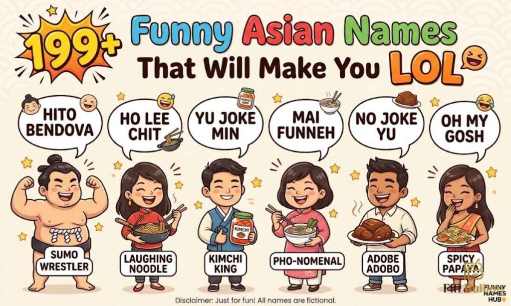 199+ Funny Asian Names That Will Make You LOL