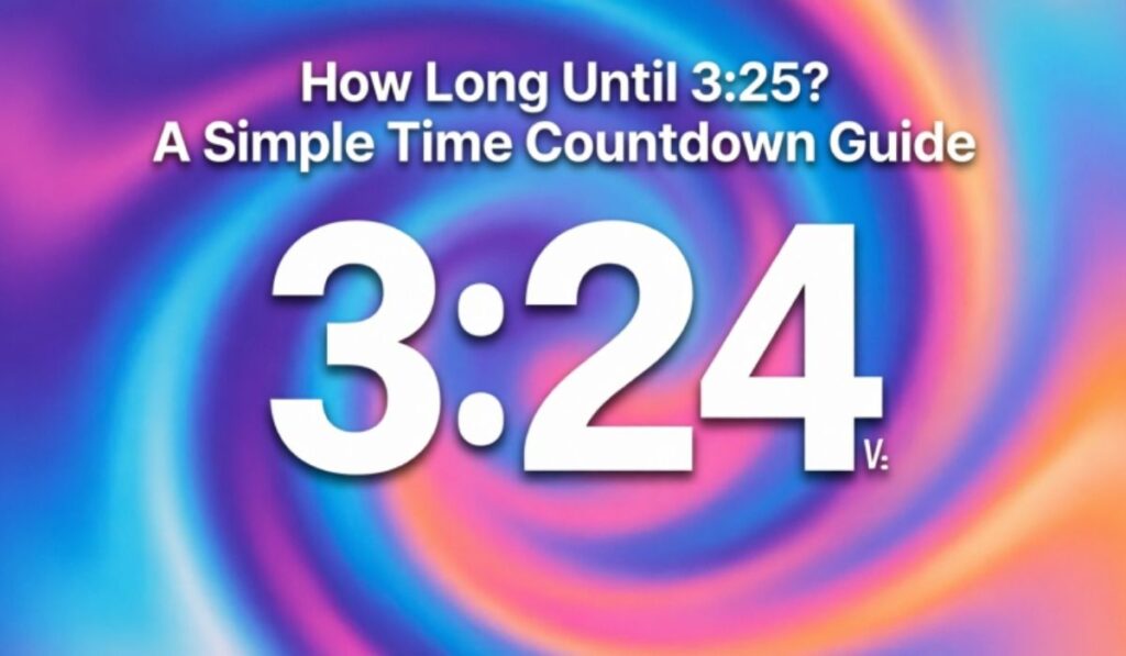 How Long Until 3:25? A Simple Time Countdown Guide