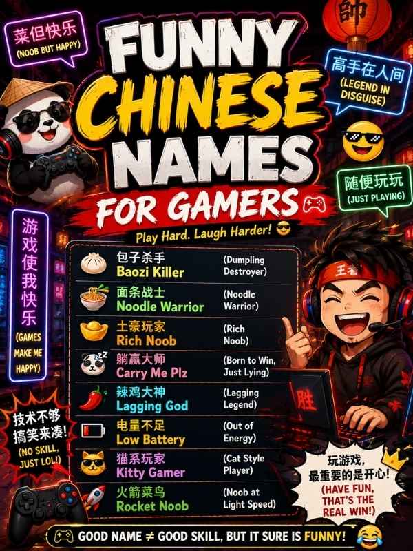 funny-chinese-names-for-gamers