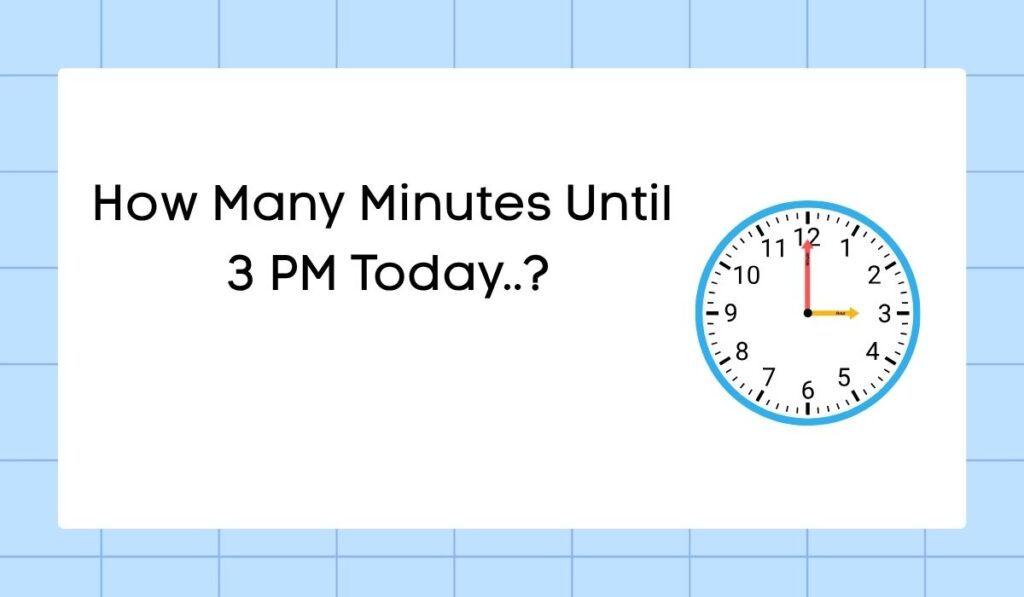 How Many Minutes Until 3 PM Today