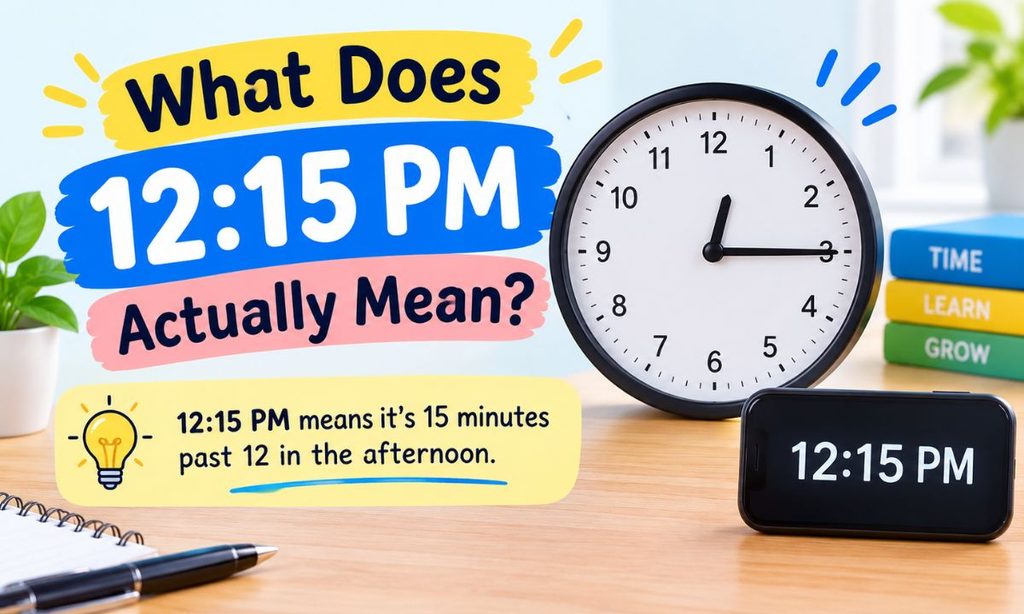 What Does 1215 PM Actually Mean